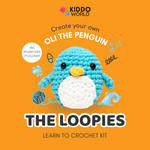 Kezdő horgolókészlet | Oli a pingvin | 10 év felett ajánlott