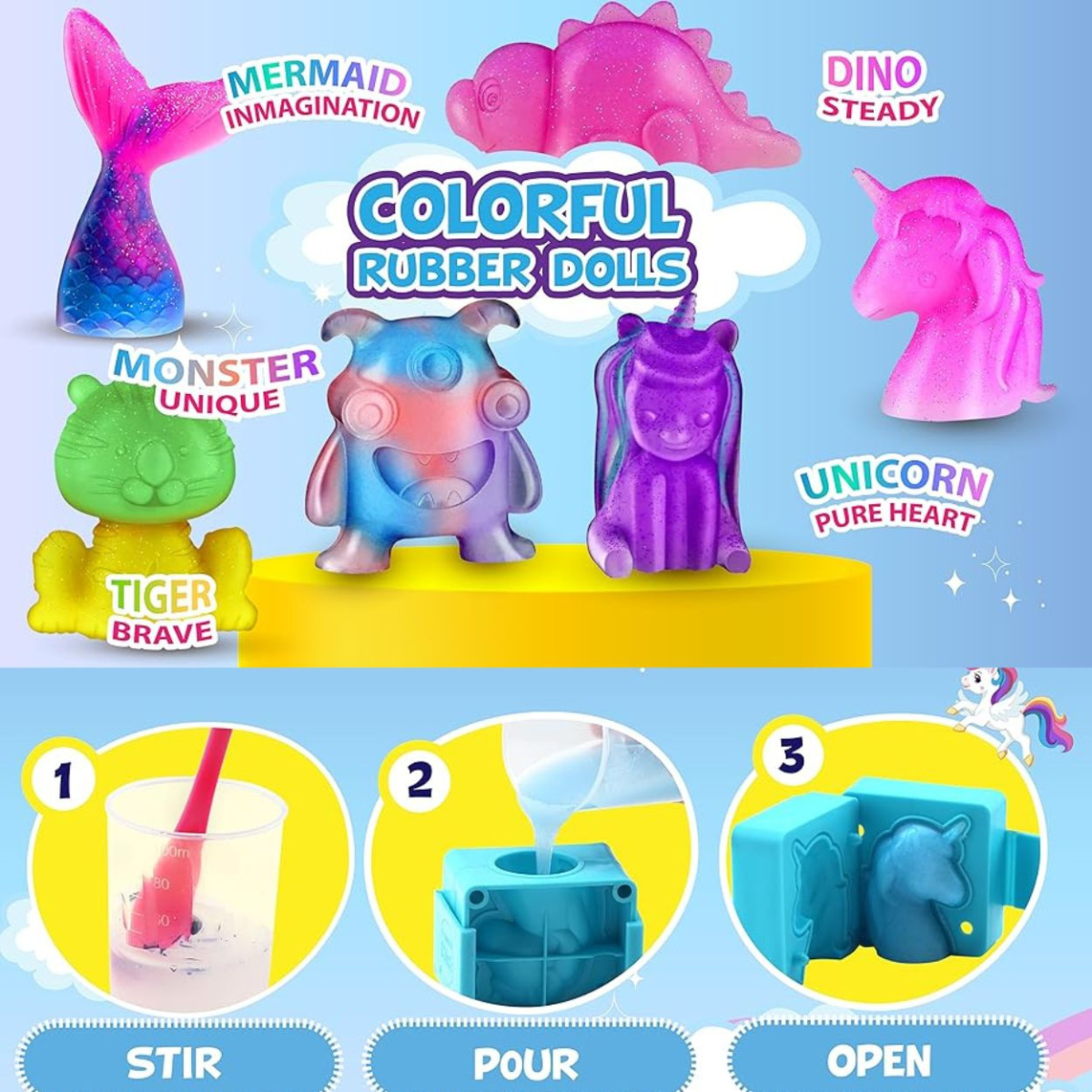 Kreatív DIY Squishy figura készlet (6+ év)