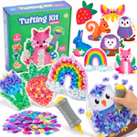 Tufting Kit | Szenzoros kreatív játék színes anyagdarabokkal | 4+ éves kortól