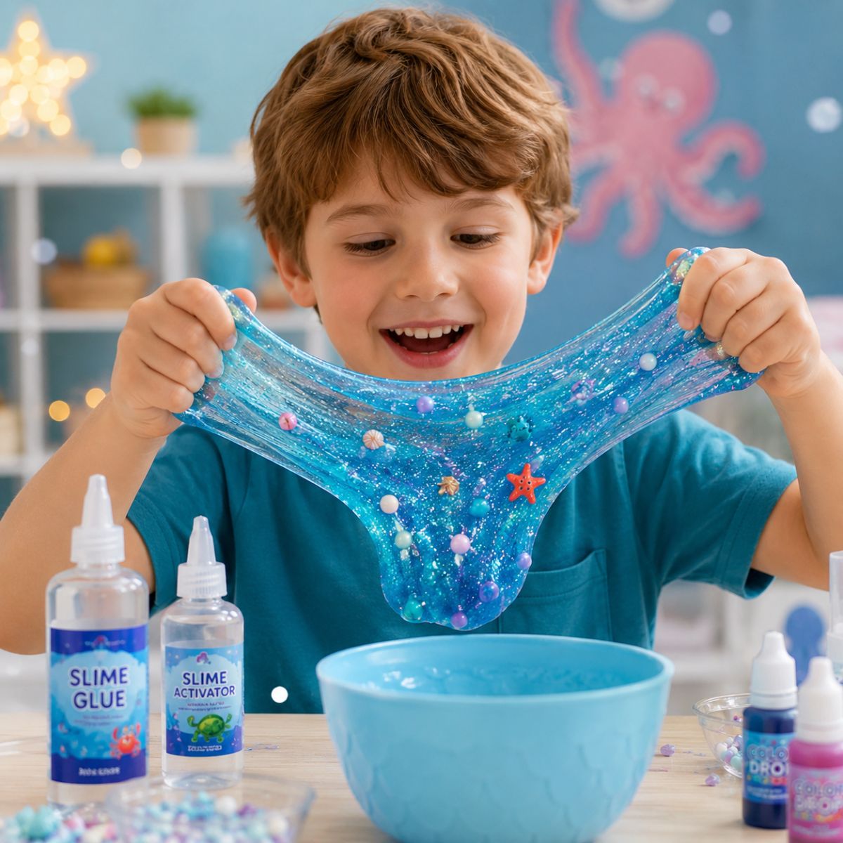 DIY Slime Squishies – Sellőlány (4+ éves kortól)