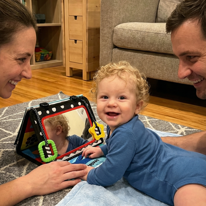 Szenzoros hasaló játék dudával | 0–12 hónap