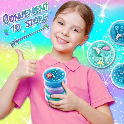 Ocean Mermaids Slime Kit | Készítsd el a saját nyálkás tenger világodat | 4+ éveseknek