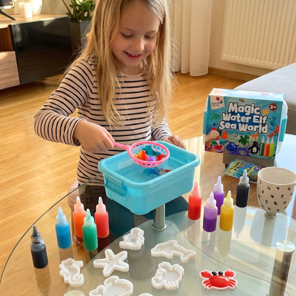 Varázslatos vízi manók CSILLÁMOKKAL | Tengeri világ | 4, 8 és 16 szín | 3+ éves gyermekeknek