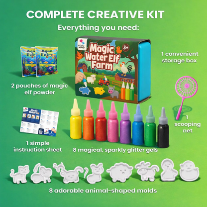 Varázslatos vízi manók, Háztáji állatok, 8 szín + 8 forma