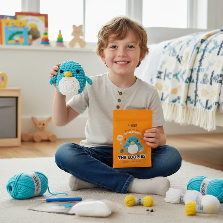 The Loopies 2+1 – Horgolókészlet | 3 aranyos figura | 10+ éves gyerekeknek