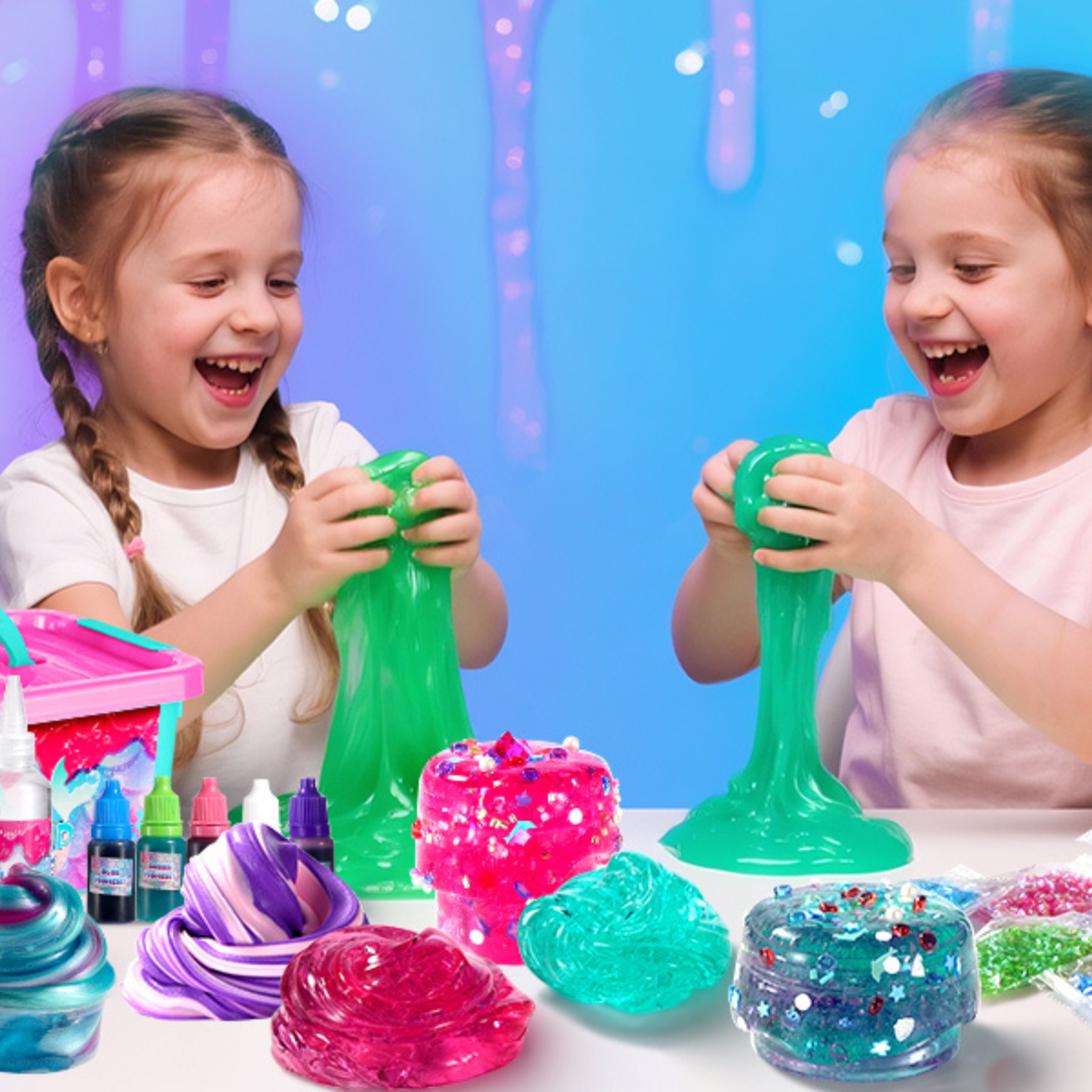 Ocean Mermaids Slime Kit | Készítsd el a saját nyálkás tenger világodat | 4+ éveseknek