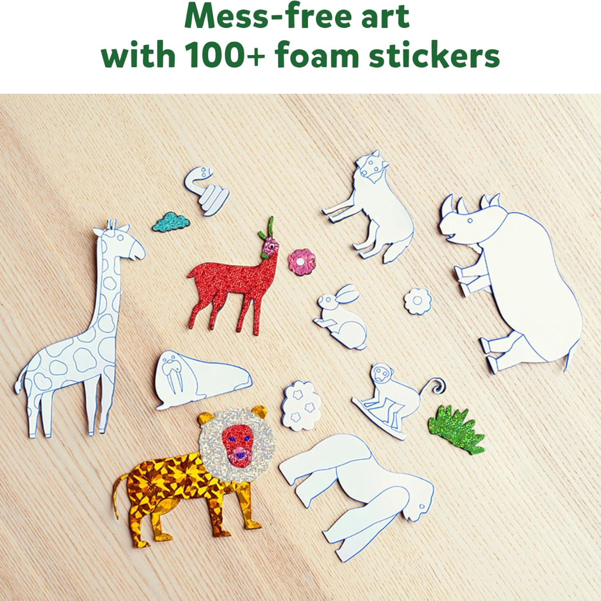 Foil Fun | Készíts állatkákat csillogó fóliákkal rendetlenség nélkül | 3+ éves gyerekeknek