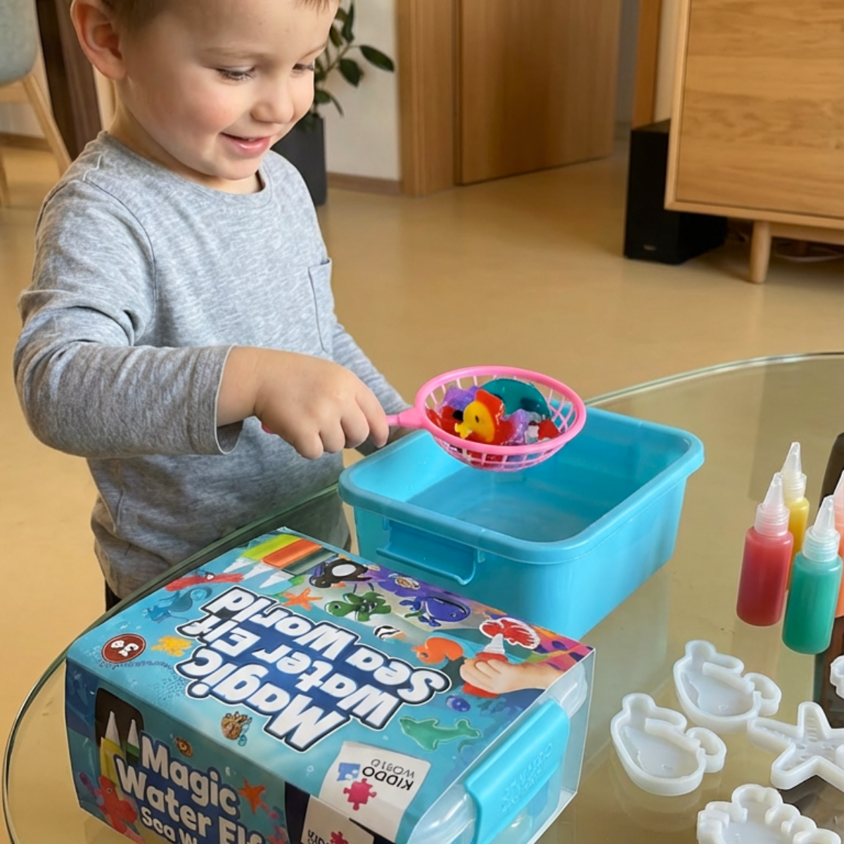 Varázslatos vízi manók CSILLÁMOKKAL | Tengeri világ | 4, 8 és 16 szín | 3+ éves gyermekeknek