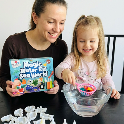 Varázslatos vízi manók CSILLÁMOKKAL | Tengeri világ | 4, 8 és 16 szín | 3+ éves gyermekeknek