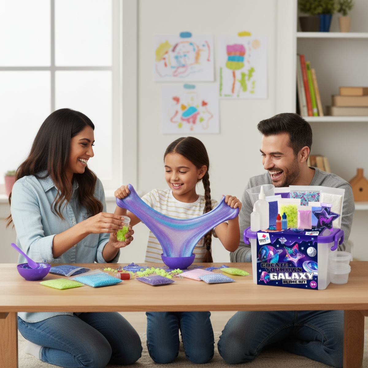 Galaxy Slime Kit | Készítsd el saját nyálkás galaxisodat | 4+ éveseknek