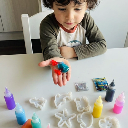 Varázslatos vízi manók CSILLÁMOKKAL | Tengeri világ | 4, 8 és 16 szín | 3+ éves gyermekeknek