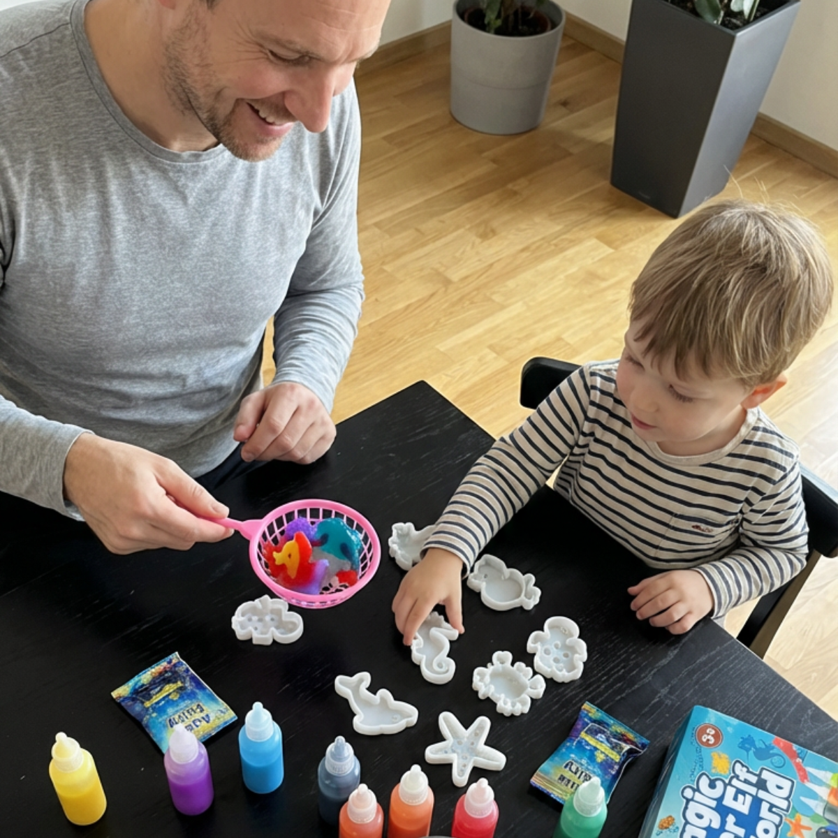 Varázslatos vízi manók CSILLÁMOKKAL | Tengeri világ | 4, 8 és 16 szín | 3+ éves gyermekeknek