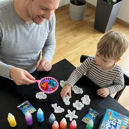 Varázslatos vízi manók CSILLÁMOKKAL | Tengeri világ | 4, 8 és 16 szín | 3+ éves gyermekeknek