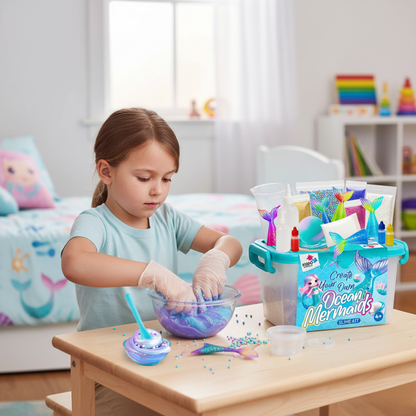 Ocean Mermaids Slime Kit | Készítsd el a saját nyálkás tenger világodat | 4+ éveseknek
