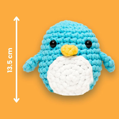 Kezdő horgolókészlet | Oli a pingvin | 10 év felett ajánlott