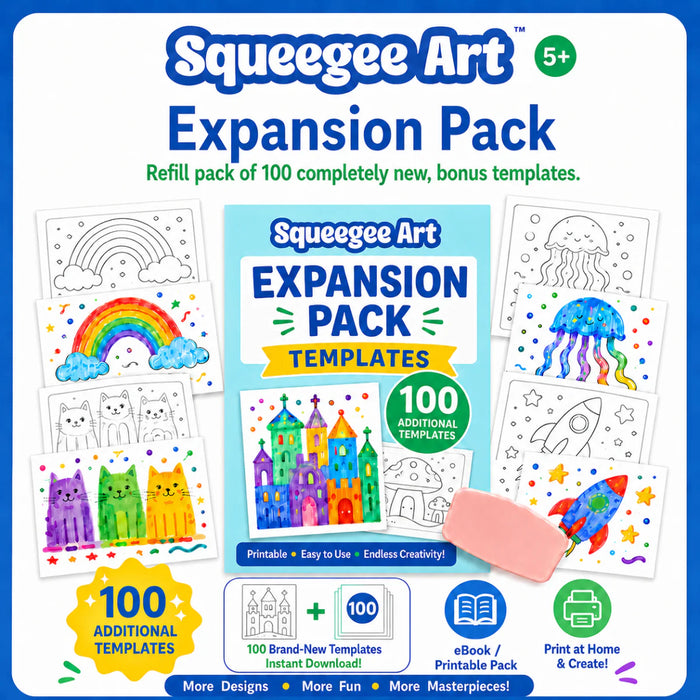 Squeegee Art: 100 új sablonos kiegészítő csomag
