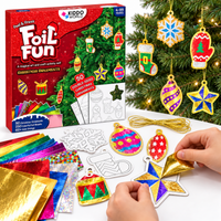 Varázslatos csillogó karácsonyi díszek karácsonyfára, ablakra vagy falra (4+ év)