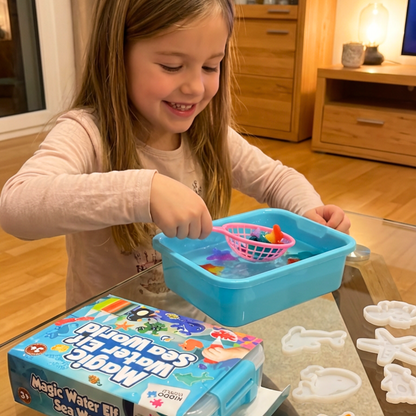 Varázslatos vízi manók CSILLÁMOKKAL | Tengeri világ | 4, 8 és 16 szín | 3+ éves gyermekeknek