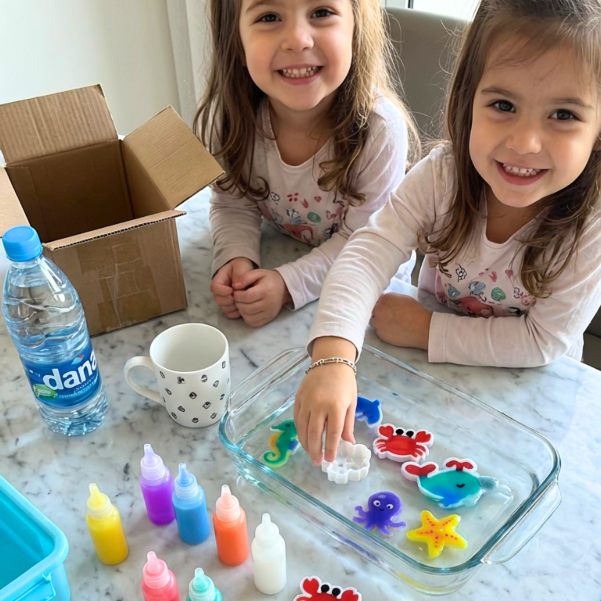 Varázslatos vízi manók CSILLÁMOKKAL | Tengeri világ | 4, 8 és 16 szín | 3+ éves gyermekeknek