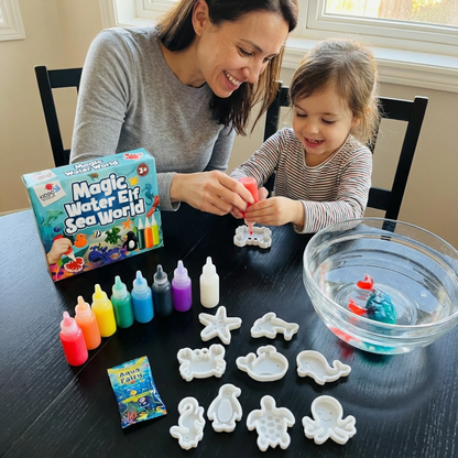 Varázslatos vízi manók CSILLÁMOKKAL | Tengeri világ | 4, 8 és 16 szín | 3+ éves gyermekeknek