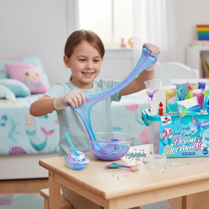 Slime készlet 3 az 1-ben – Galaxy Slime, Ice Cream Slime és Mermaid Ocean Slime! (4+ év)