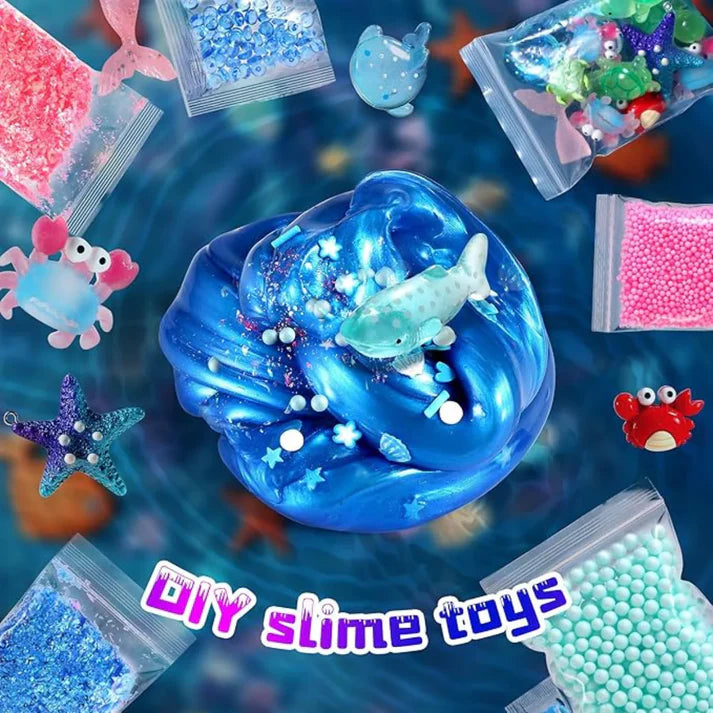 Slime készlet 3 az 1-ben – Galaxy Slime, Ice Cream Slime és Mermaid Ocean Slime! (4+ év)