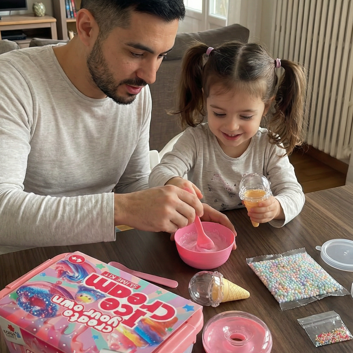 Ice Cream Slime Kit | Szenzoros STEM játék | 4+ éves kortól