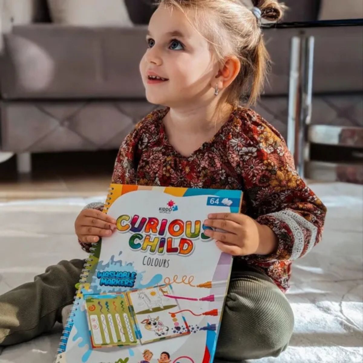 Curious Child Colors | Írj-törölj füzet íráshoz (64 oldal, 2+ éves kortól)