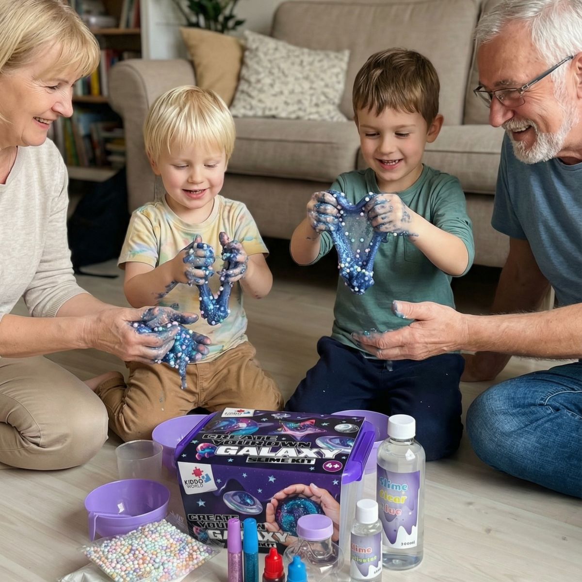 Galaxy Slime Kit | Szenzoros STEM játék | 4 éves kortól