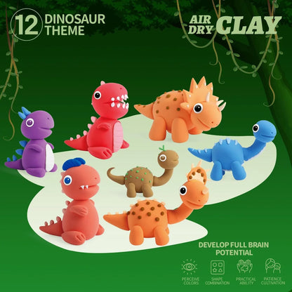 Kreatív szett Magic Air dry clay - Állatok VILÁGA