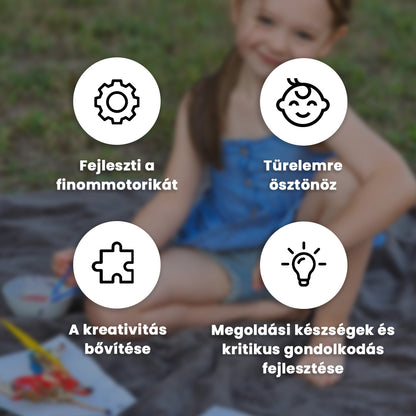 Montessori 3D-s színező kirakós