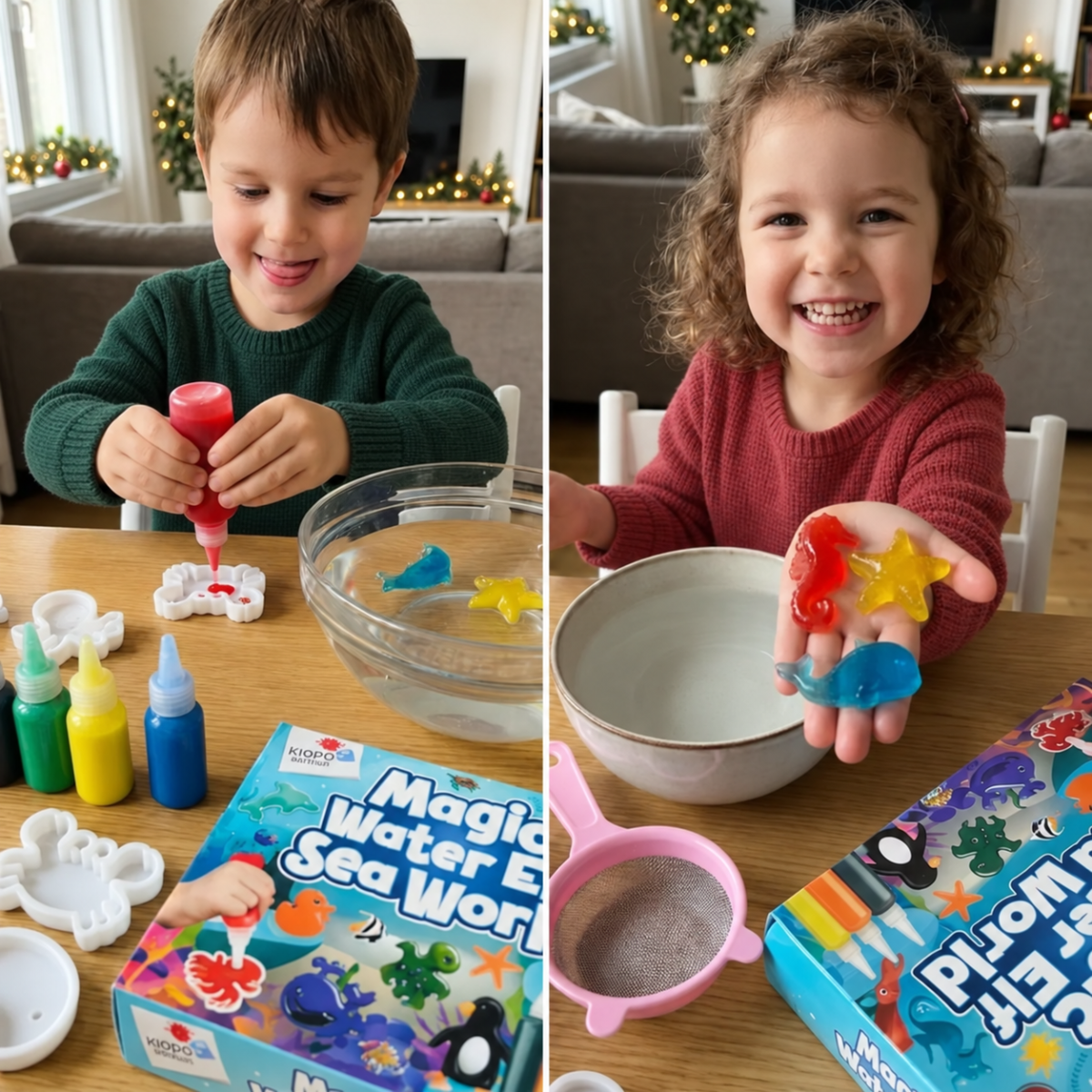 Magic Water Squishies – kreatív készlet 3D figurák készítéséhez | 3+ év