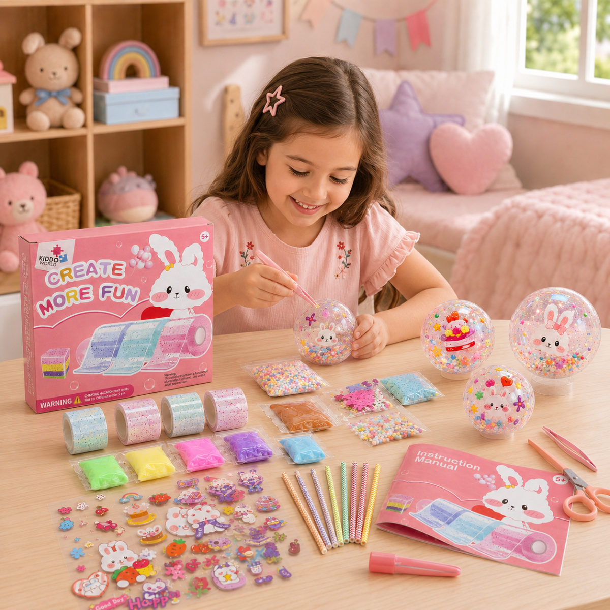 41 darabos DIY Bubble Squishies készlet (4+ éves kortól)