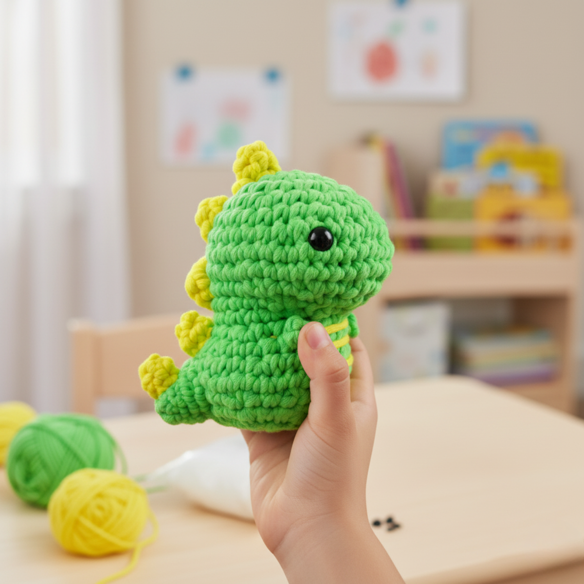Oscar the Dinosaur | Horgoló készlet kezdőknek