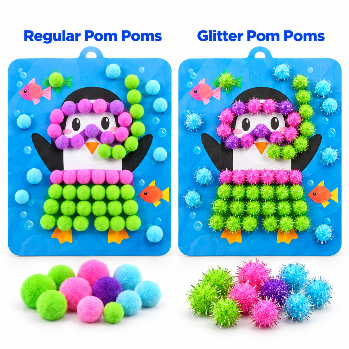200× Csillámos pompon