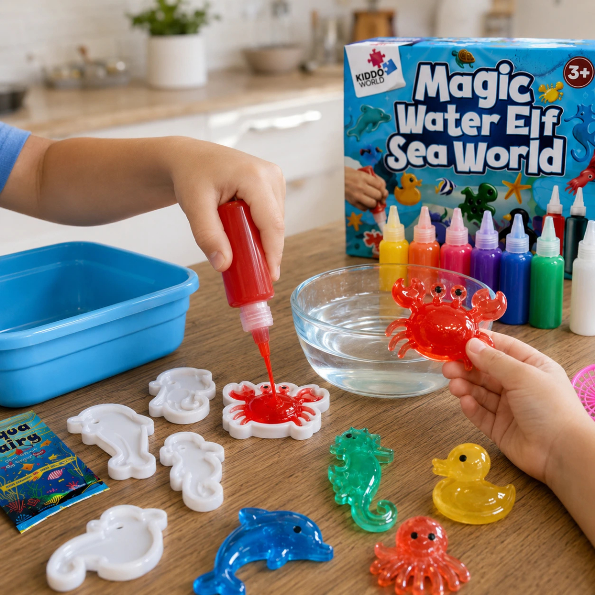 TOPSELLER CSOMAG: Magic Water Squishies & Pom Pom Kit