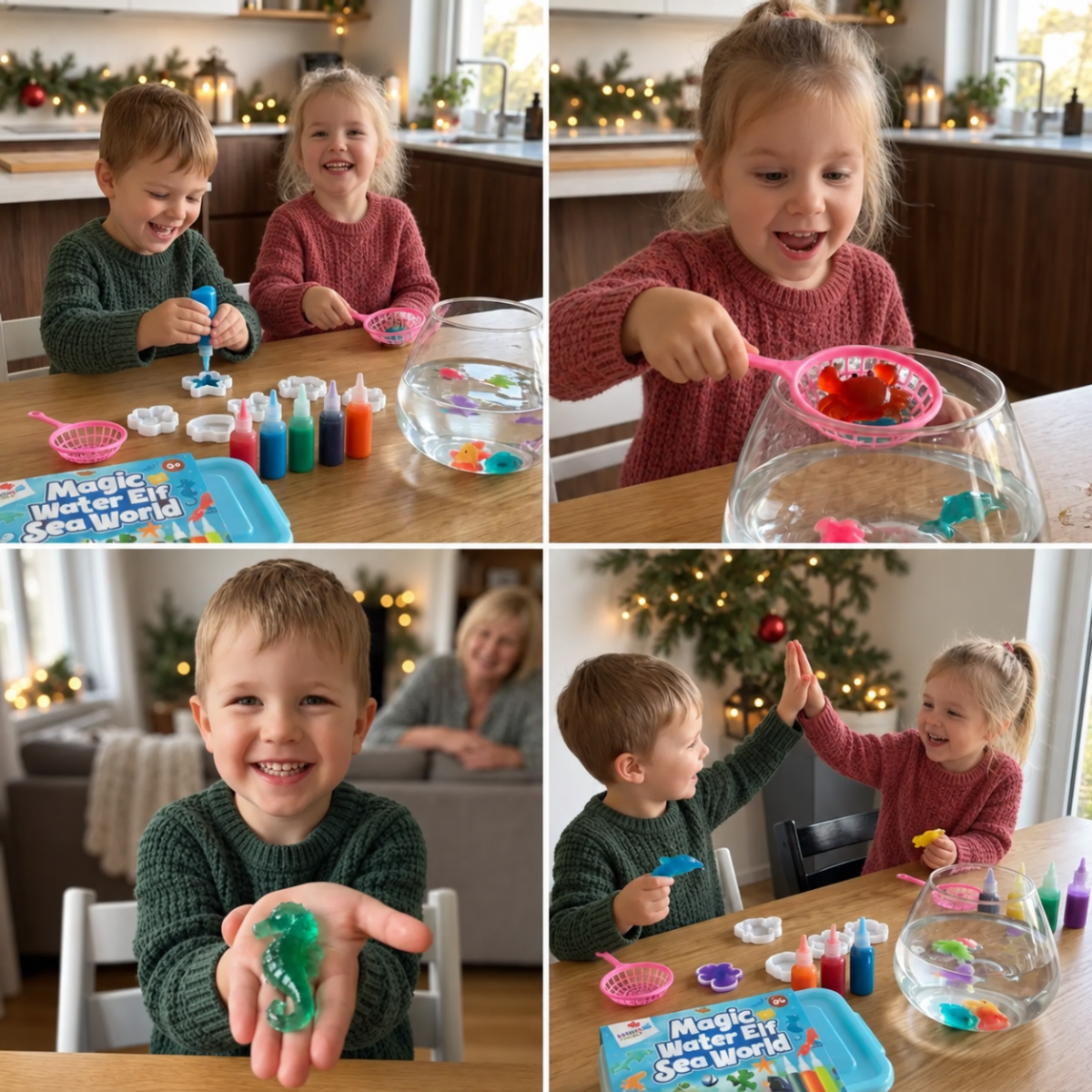 Magic Water Squishies – kreatív készlet 3D figurák készítéséhez | 3+ év