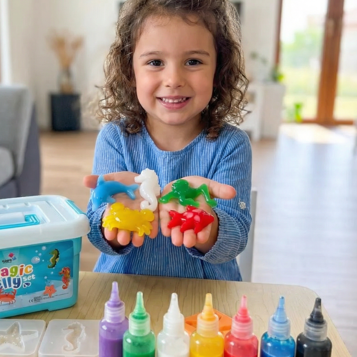 Varázslatos vízi manók CSILLÁMOKKAL | Tengeri világ | 4, 8 és 16 szín | 3+ éves gyermekeknek