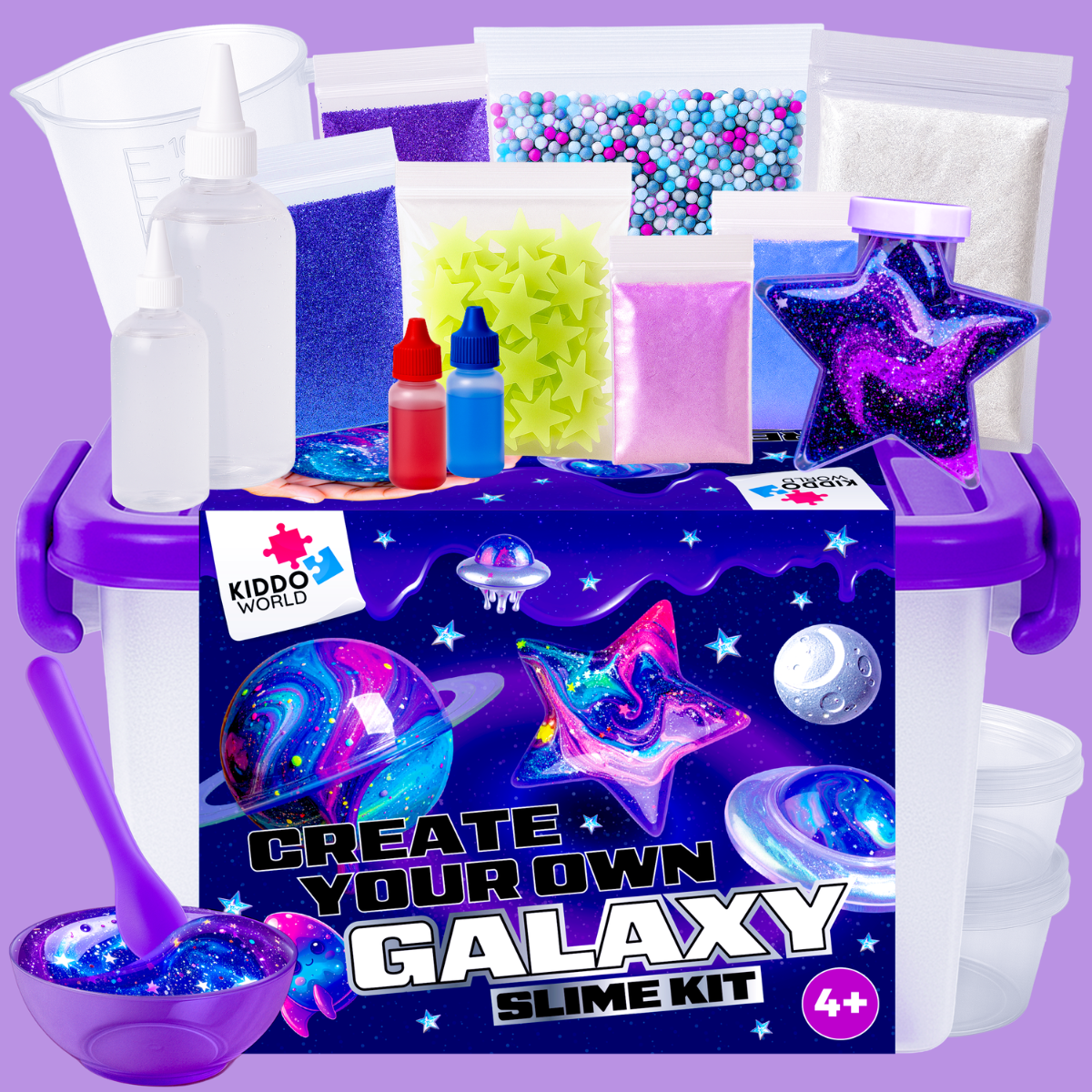 Galaxy Slime Kit | Készítsd el saját nyálkás galaxisodat | 4+ éveseknek
