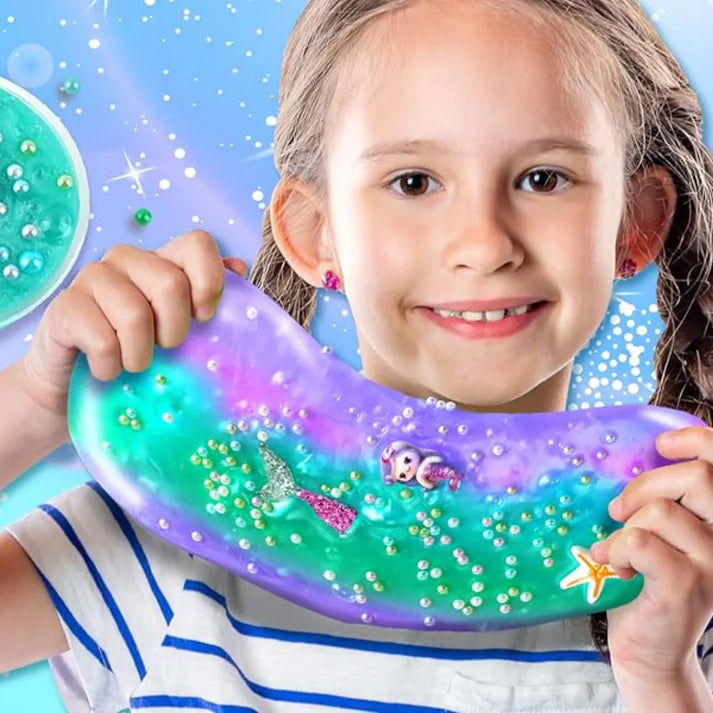 Slime készlet 3 az 1-ben – Galaxy Slime, Ice Cream Slime és Mermaid Ocean Slime! (4+ év)
