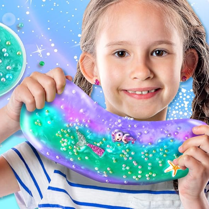 Ocean Mermaids Slime Kit | Készítsd el a saját nyálkás tenger világodat | 4+ éveseknek