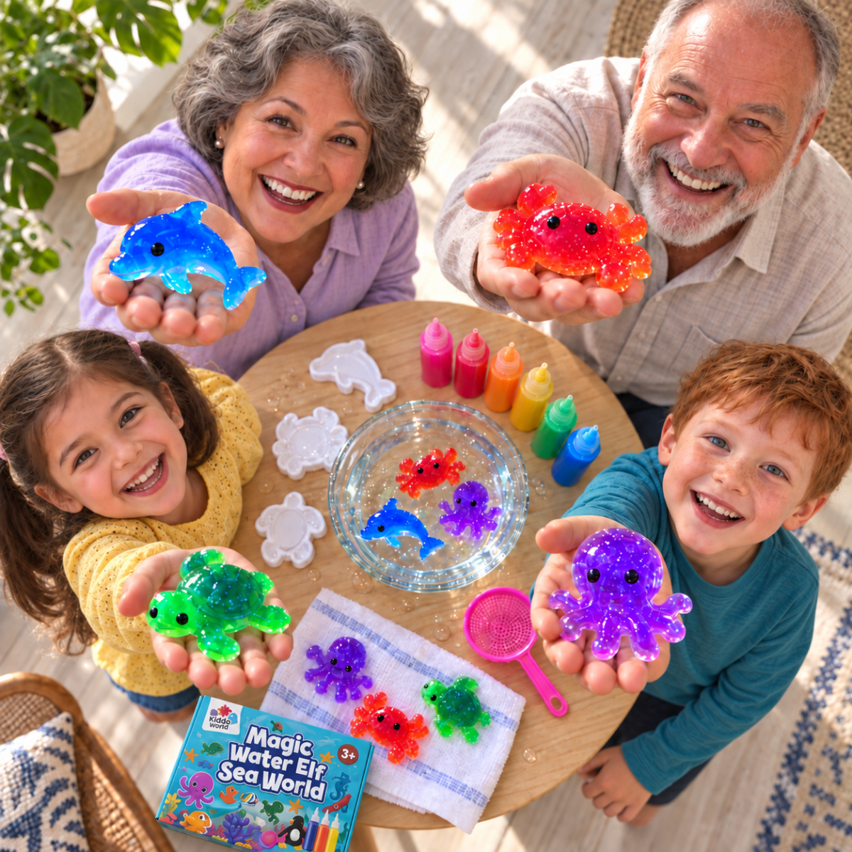 Magic Water Squishies – kreatív készlet 3D figurák készítéséhez | 3+ év