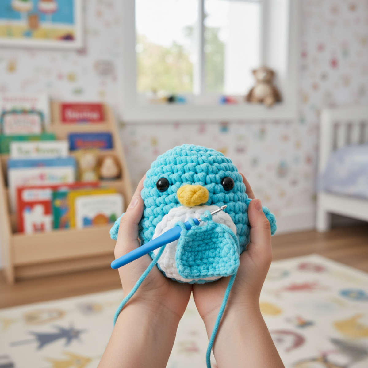 Kezdő horgolókészlet | Oli a pingvin | 10 év felett ajánlott