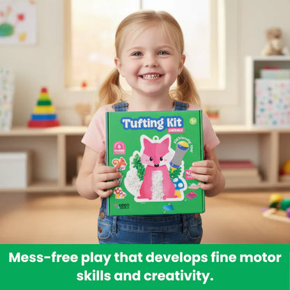 Kreatív Csomag 2+1 INGYEN | Tufting Készlet + Pompon Készlet + Fólia Móka | 6+ éves gyerekeknek