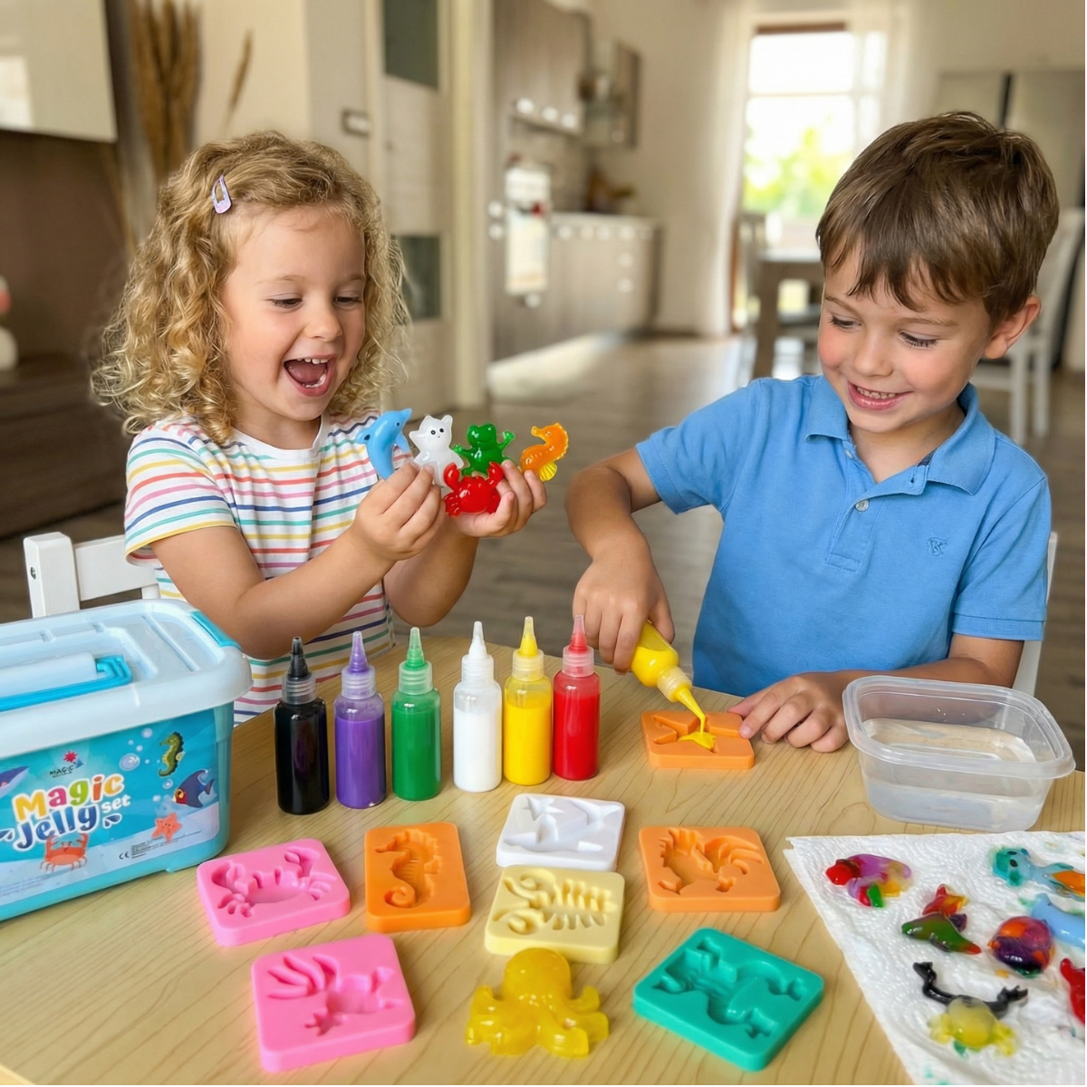 TOPSELLER CSOMAG: Magic Water Squishies & Pom Pom Kit