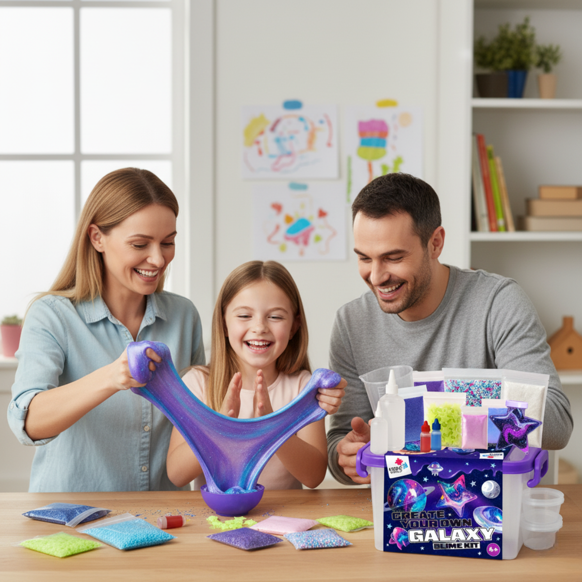 Galaxy Slime Kit | Készítsd el saját nyálkás galaxisodat | 4+ éveseknek