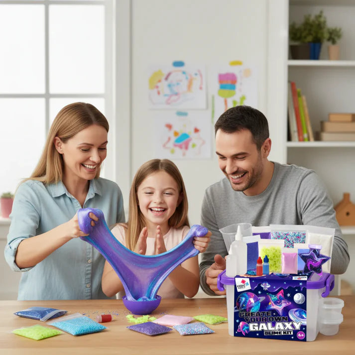 Slime készlet 3 az 1-ben – Galaxy Slime, Ice Cream Slime és Mermaid Ocean Slime! (4+ év)