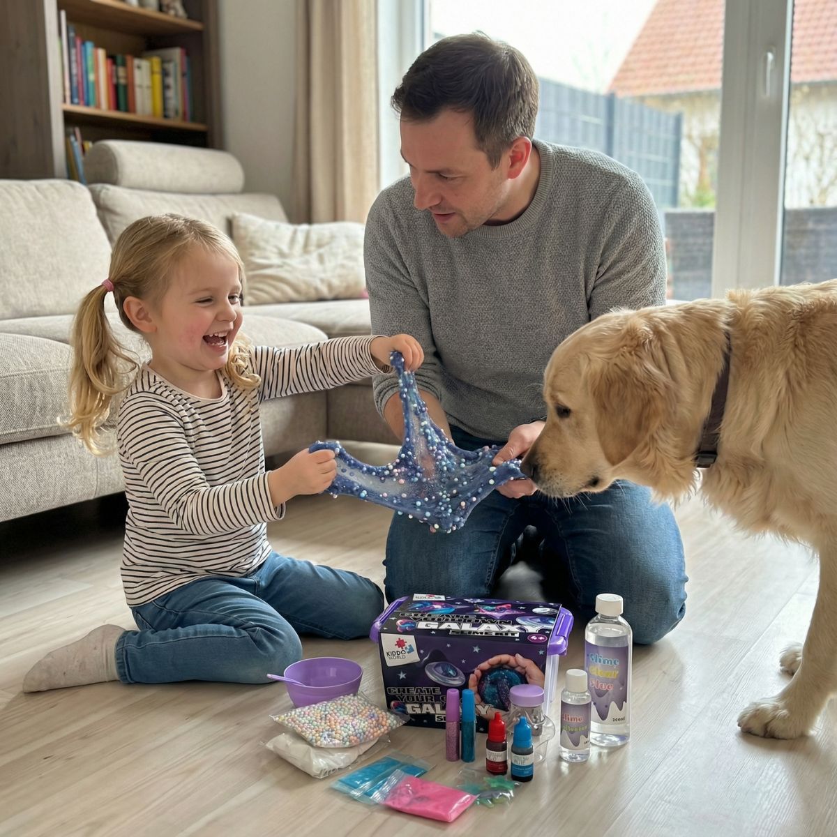 Galaxy Slime Kit | Szenzoros STEM játék | 4 éves kortól