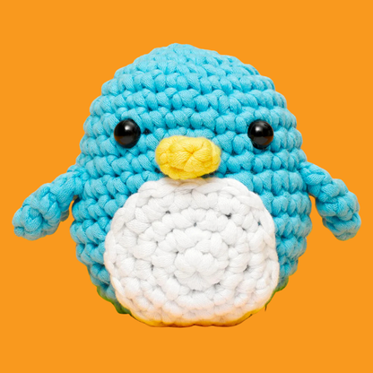 Kezdő horgolókészlet | Oli a pingvin | 10 év felett ajánlott