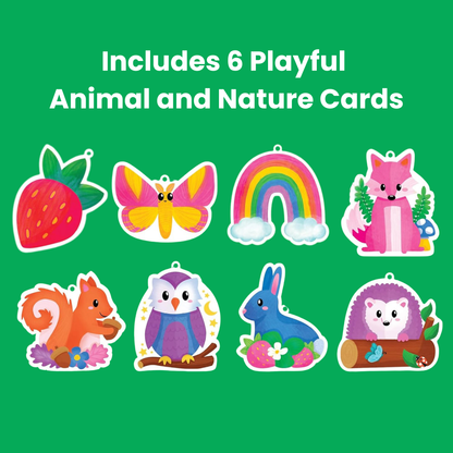 Tufting Kit | Szenzoros kreatív játék színes lapocskákkal | 4+ éves gyerekeknek